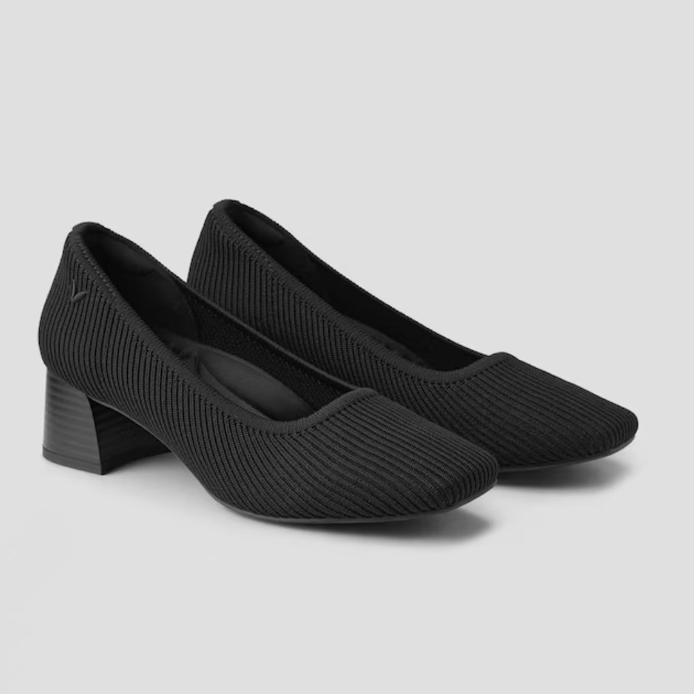 Vivaia Melody Pro Square Toe Heels Black Size 39.5